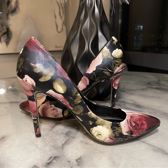 Charles by Charles David Floral Stiletto Pumps 7.5 - Picture 7 of 10